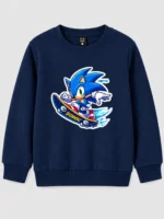 Kids’ navy blue Sonic Sweatshirt (CODE:KSS007) - Image 2
