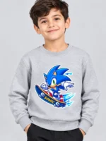 Kids’ Grey Sonic Sweatshirt (CODE:KSS001)