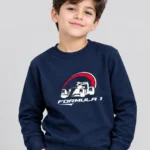 Kids’ Navy Blue Formula 1 Sweatshirt (CODE:KSS003)