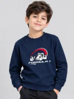 Kids’ Navy Blue Formula 1 Sweatshirt (CODE:KSS003)