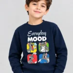 Kids’ navy blue Tom Sweet Shirt (CODE:KSS005)