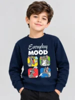 Kids’ navy blue Tom Sweet Shirt (CODE:KSS005)