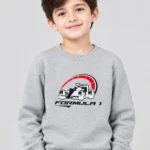 Kids’ grey Formula 1 Sweatshirt (CODE:KSS010)
