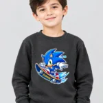 Kids’ Charcoal Sonic Sweatshirt (CODE:KSS011)