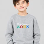 Kids’ Grey PlayStation Sweatshirt (CODE:KSS016)