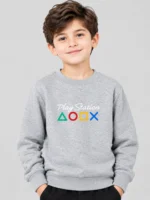 Kids’ Grey PlayStation Sweatshirt (CODE:KSS016)