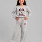 Premium Girls’ Tracksuit (Minnie-lightgrey)