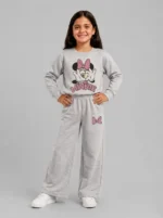 Premium Girls’ Tracksuit (Minnie-lightgrey)