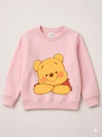 Girls sweat shirt (Pooh Bear-baby pink) - Image 2
