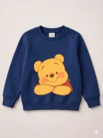 Girls sweat shirt (Pooh Bear-navyblue) - Image 2