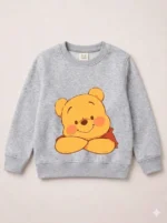Girls sweat shirt (Pooh Bear-light grey) - Image 2