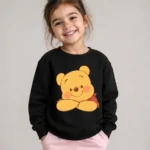Girls sweat shirt (Pooh Bear-black)