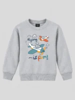 Kids’ Flying Is Fun Sweatshirt (CODE:KSS029) - Image 2