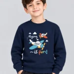 Kids’ Flying Is Fun Sweatshirt (CODE:KSS030)