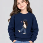 Kids' Cute Cartoon Girl Sweatshirt (CODE:GSS009)