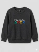 Kids’ Charcoal PlayStation Sweatshirt (CODE:KSS014 ) - Image 2