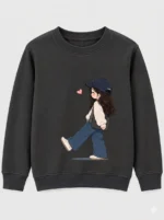 Kids' Cute Cartoon Girl Sweatshirt (CODE:GSS006) - Image 2