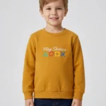 Kids’ mustard PlayStation Sweatshirt (CODE:KSS021)