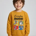 Kids’ mustard Tom Sweet Shirt (CODE:KSS023)