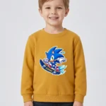 Kids’ mustard Sonic Sweatshirt (CODE:KSS025)