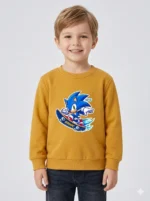 Kids’ mustard Sonic Sweatshirt (CODE:KSS025)