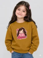 Little Girl's 'Aww' Sweatshirt (CODE:GSS017)