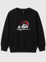 Kids’ black Formula 1 Sweatshirt (CODE:KSS018) - Image 2