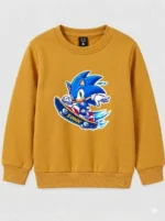 Kids’ mustard Sonic Sweatshirt (CODE:KSS025) - Image 2