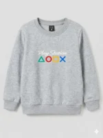 Kids’ Grey PlayStation Sweatshirt (CODE:KSS016) - Image 2