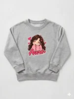 Little Girl's 'Aww' Sweatshirt (CODE:GSS019) - Image 2