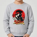 Kids’ Grey Street Fighter Sweatshirt (CODE:KSS020)