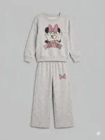 Premium Girls’ Tracksuit (Minnie-lightgrey) - Image 2