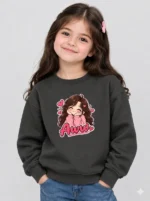 Little Girl's 'Aww' Sweatshirt (CODE:GSS020)