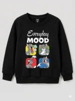 Kids’ black Tom Sweet Shirt (CODE:KSS008) - Image 2