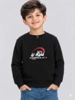 Kids’ black Formula 1 Sweatshirt (CODE:KSS018)