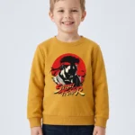 Kids’ mustard Street Fighter Sweatshirt (CODE:KSS024)