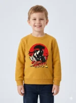Kids’ mustard Street Fighter Sweatshirt (CODE:KSS024)