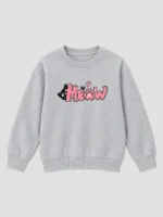 Girls’ Cute Meow Sweatshirt (CODE:GSS048) - Image 2