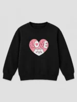 Girls’ LOVE Cat Sweatshirt (CODE:GSS029) - Image 2