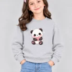 Girls’ Cute Panda Sweatshirt (CODE:GSS039)