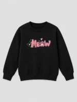 Girls’ Cute Meow Sweatshirt (CODE:GSS030) - Image 2