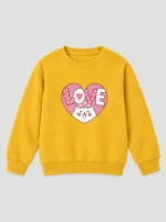 Girls’ LOVE Cat Sweatshirt (CODE:GSS034) - Image 2