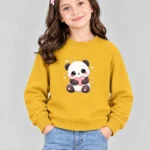 Girls’ Cute Panda Sweatshirt (CODE:GSS037)