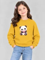 Girls’ Cute Panda Sweatshirt (CODE:GSS037)