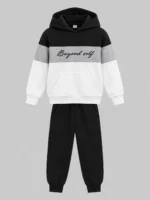 Kids’ Black, Grey & White Beyond Self Tracksuit Set (CODE:BHS004) - Image 2