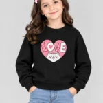 Girls’ LOVE Cat Sweatshirt (CODE:GSS029)