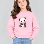 Girls’ Cute Panda Sweatshirt (CODE:GSS038)