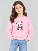 Girls’ Cute Panda Sweatshirt (CODE:GSS038)