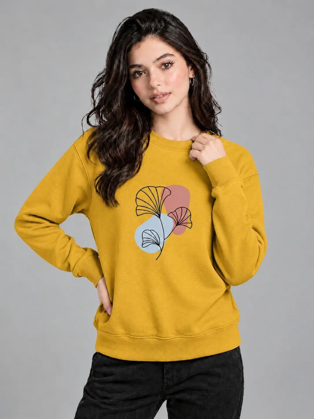 7736f8a9-244b-4e42-a297-b5d02895f6cc Floral Graphic Sweatshirt (CODE:WSS-005) - Image 1
