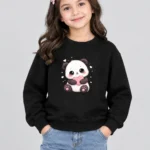 Girls’ Cute Panda Sweatshirt (CODE:GSS032)
